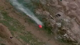 California's Oak Fire spied from space by NOAA satellites