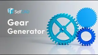 Gear Generator | SelfCAD 3D Modeling tools