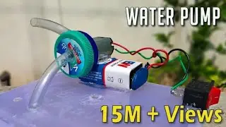 How To Make a Water Pump From DC motor at Home (High Speedy Mini Water Pump)