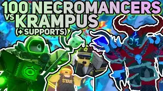 100 EXECUTIONERS (+Supports) VS KRAMPUS | Tower Defense Simulator