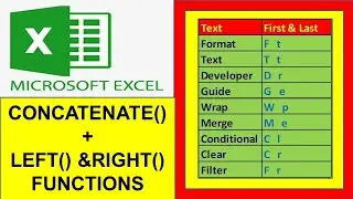 Formula to extract first & last character | #exceltutorial | #excelfansonly
