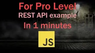 rest Api example JavaScript || Fetch API JavaScript example in 1-minute || Json 