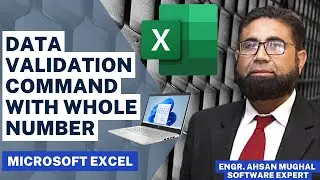 Data Validation Command With Whole Number, Microsoft Excel