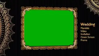 Green Screen Wedding Video Frame Free Download