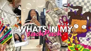 WHATS IN MY BACKPACK? 2024 edition 💓| lotions, essentials, notebooks etc
