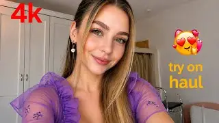 🖤See-Through 4K Transparent Style | Cute Black Dress Try on Haul | Pretty Lingerie |Mesh |clothing#1