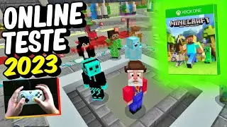 TESTANDO o MINECRAFT ONLINE no XBOX ONE em 2023! (GamePlay Multiplayer Teste)