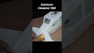 DIY Cartoon Cessna 182 RC Plane #rcplane #cartoon #cessna