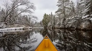 Exploring the Cloquet River Valley State Forest with my Canoe and Sony A7RIV in the Fresh Snow