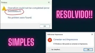 Como reparar o erro de compartilhamento de  impressora 0x00000bc4 no Windows PC