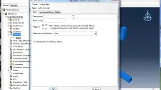 1.k) Abaqus Basics - Create Steps
