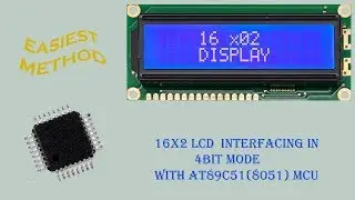 16x2 LCD interfacing | 4 bit mode | with 8051 microcontroller  | By MEXTech