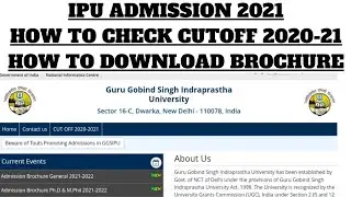 IPU cet 2021 |IPU cutoff|IPU Admission process 2021|IP university application form 2021 