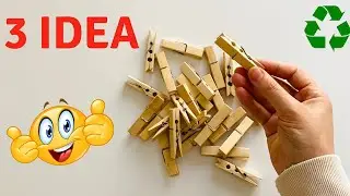 DIY-Ahşap Mandallar ile 3 Mükemmel Fikir♻️