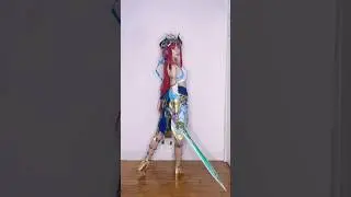 Nilou cosplay transformation 🪷🩵 