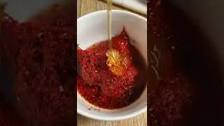 Korean street food cheese tteok kkochi