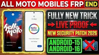 🔓 All Moto / Motorola FRP Bypass Android 14/15/16 | No PC 2026 Latest Security | FRP Lock Removal