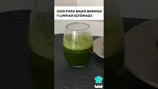 JUGO para BAJAR LA BARRIGA y LIMPIAR el ESTÓMAGO 🥬🍋 #recetasaludable