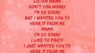 Girlicious - Sorry Mama (Lyrics on screen)