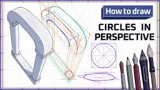 How to draw CIRCLES in Perspective - Step by Step Art Tutorial
