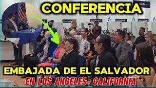 🇺🇸🇺🇸🇺🇸💃conferencia en la embajada  de el salvador  en los ángeles California invitada yajaira