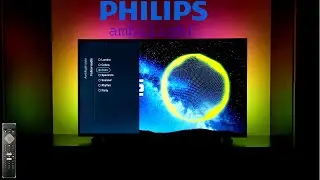 PHILIPS SMART TV Ambilight Performance Demo/ Settings / 3-sided Ambilight