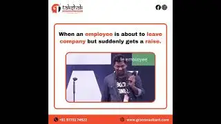 your employee is already mentally out the door, but then the boss pulls out the salary raise card 💰