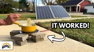 Cooking with Solar | Directly Plugging Panels into Your Stove