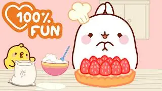 Making the Best Strawberry Pie! 🍓🥧 Molang’s Sweet Recipe