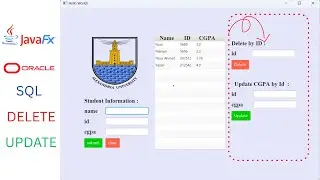 #11 JAVAFX | SQL - delete +update