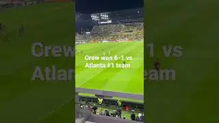 Crew won 6-1 vs #1 team