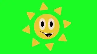 Animated Sun Green Screen | Bloxx Green Screen