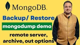mongodump  demo (remote server, archive, out options) | MongoDB backup and restore 