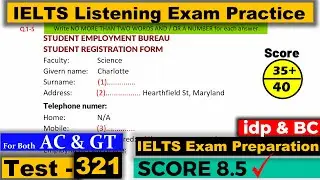 IELTS Listening Practice Test 2026 with Answers [Real Exam - 321 ]