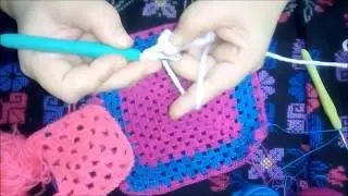 مربع الجراني | اشغال يدويه | تعليم الكروشيه | crochet
