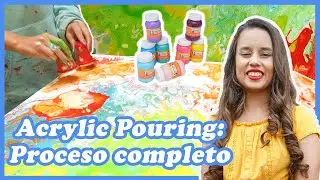 #AcrylicPouring │ Acrílicos + #Resinaepoxy │ Zaira Bandy