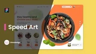 FOOD DELIVERY Web Design - Speed Art - FIGMA