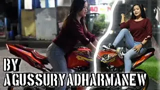 modifikasi ninja rr jari jari cewek manis