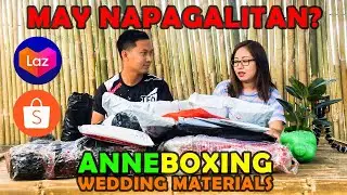 UNBOXING Wedding Materials from Shopee and Lazada ft. Sir Dicksy - my fiancé | Budgetarian Bride