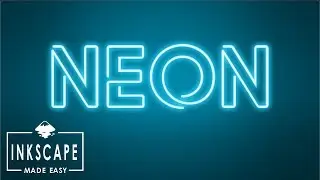 Inkscape Tutorial For Beginners: CREATE NEON TEXT EFFECT