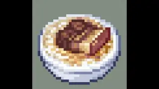 Braised pork rice | Pixel art