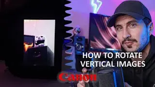 How to rotate vertical images automatically in Canon cameras?