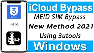 Windows Method 2021 iCloud Bypass Using 3utools | MEID SIM Bypass Tool For Windows by iCloud Master