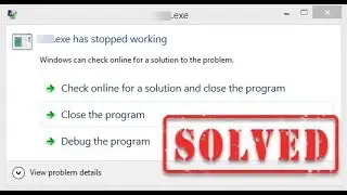 How To Fix .exe Has Stopped Working | Appcrash Solved In Windows 11