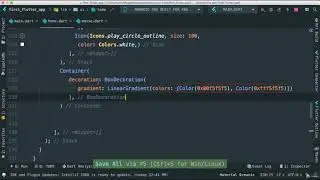 86  Building a Movie App   Details Route   Adding Linear Gradient  Flutter Intermediate Concepts