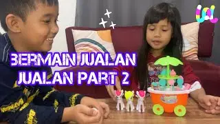 Calief dan Aquina Bermain Jualan jualan ice cream little pony, Ehh ada mesin kasir juga