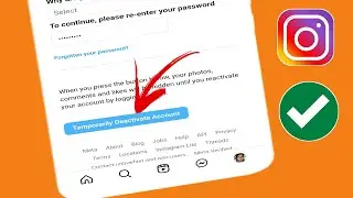 Как временно ДЕАКТИВИРОВАТЬ учетную запись Instagram (последнее обновление 2024 г.) |  100% работает