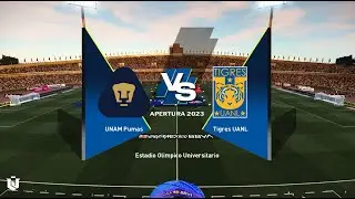 Pumas vs Tigres ● Liga Mx 2024 ● Gameplay Pes 2021