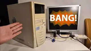 BANG! What's inside this OLD PC? Will it work? #psu