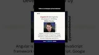 Angular | Frontend web development 👨🏼‍💻 | Your Code School 